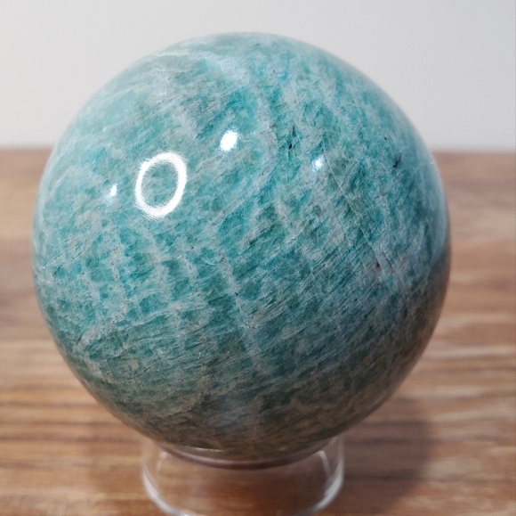 Amazonite Crystal Sphere 57mm - Picture 3 of 9